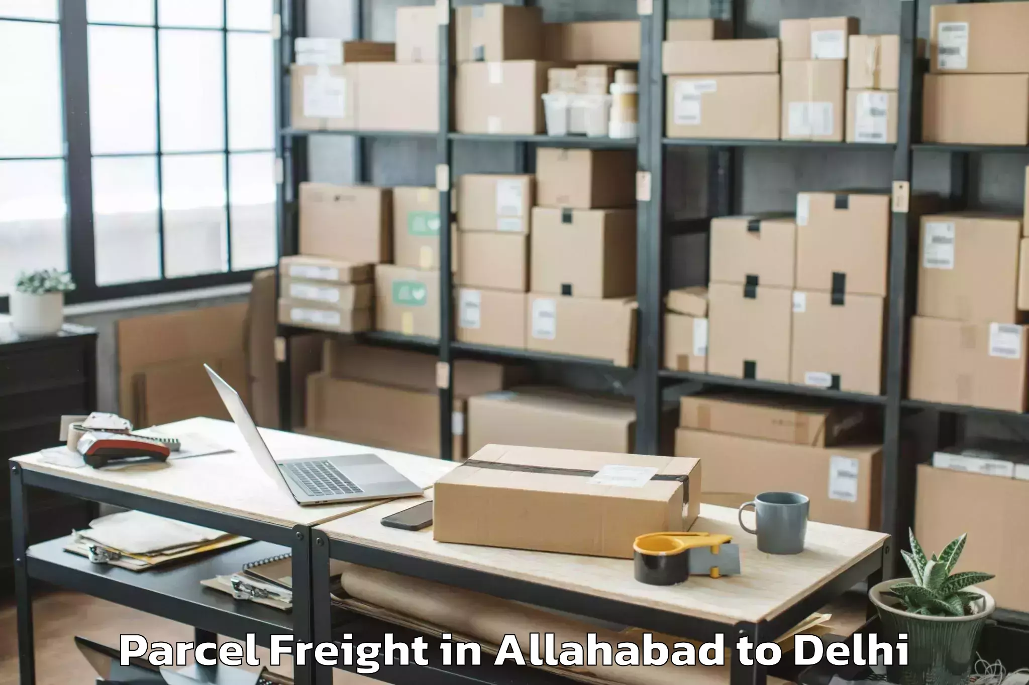 Book Allahabad to Okhla Industrial Estate Okhla Parcel Freight